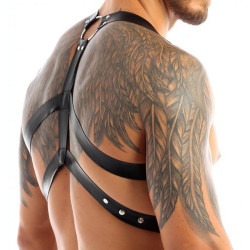 Generique Harnais lanières Fines Thin Chest Simili Noir
